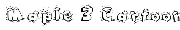 Maple 3 Cartoon font preview